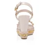 Pyraclou – espadryle na 110 mm – lakierowana skóra cielęca – Leche – damskie Pyraclou – espadryle na 110 mm – lakierowana skóra cielęca – Leche – damskie