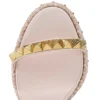 Pyraclou – espadryle na 110 mm – lakierowana skóra cielęca – Leche – damskie Pyraclou – espadryle na 110 mm – lakierowana skóra cielęca – Leche – damskie