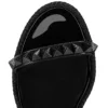 Pyraclou – espadryle na 60 mm koturnie – lakierowana skóra cielęca – czarne – damskie Pyraclou – espadryle na 60 mm koturnie – lakierowana skóra cielęca – czarne – damskie