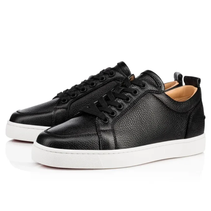 Rantulow – Sneakersy – ziarnista skóra cielęca – czarne – męskie Rantulow – Sneakersy – ziarnista skóra cielęca – czarne – męskie