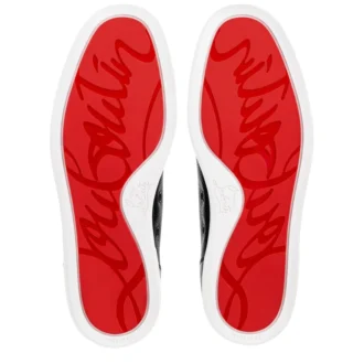 Rantulow – Sneakersy – ziarnista skóra cielęca – czarne – męskie