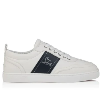 Retero – Sneakersy – skóra cielęca – białe – męskie