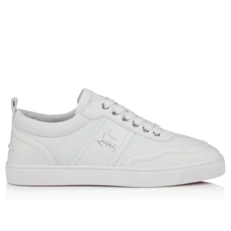 Retero – Sneakersy – ziarnista skóra cielęca – białe – męskie Retero – Sneakersy – ziarnista skóra cielęca – białe – męskie