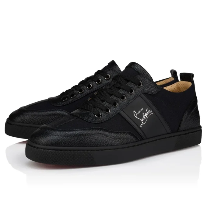 Retero – Sneakersy – ziarnista skóra cielęca – czarne – męskie Retero – Sneakersy – ziarnista skóra cielęca – czarne – męskie