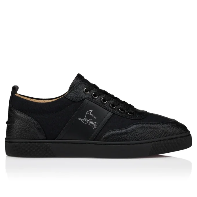 Retero – Sneakersy – ziarnista skóra cielęca – czarne – męskie Retero – Sneakersy – ziarnista skóra cielęca – czarne – męskie