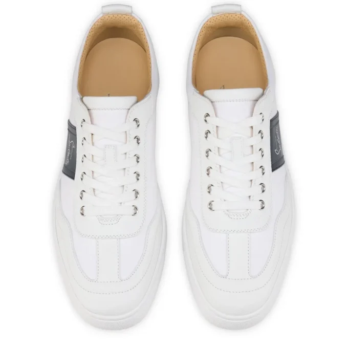 Retero – Sneakersy – ziarnista skóra cielęca – granatowe – męskie Retero – Sneakersy – ziarnista skóra cielęca – granatowe – męskie