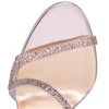 Rosalie Strass – sandały na 100 mm obcasie – zamsz i laminowana skóra cielęca – kolor Vintage Rose – damskie Rosalie Strass – sandały na 100 mm obcasie – zamsz i laminowana skóra cielęca – kolor Vintage Rose – damskie