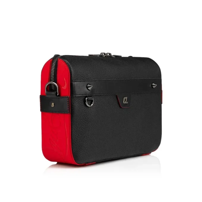 Ruisbuddy – torba typu messenger – ziarnista skóra cielęca i guma – czarna Ruisbuddy – torba typu messenger – ziarnista skóra cielęca i guma – czarna