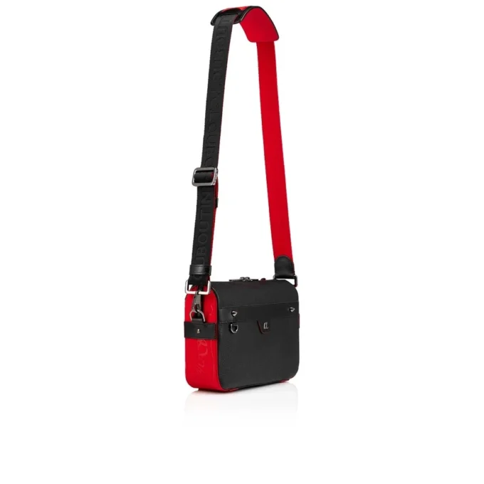 Ruisbuddy – torba typu messenger – ziarnista skóra cielęca i guma – czarna Ruisbuddy – torba typu messenger – ziarnista skóra cielęca i guma – czarna