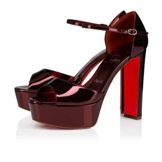 Sandaloo – sandały na paskach o wysokości 130 mm – laminowana skóra cielęca – Palio – damskie Sandaloo – sandały na paskach o wysokości 130 mm – laminowana skóra cielęca – Palio – damskie