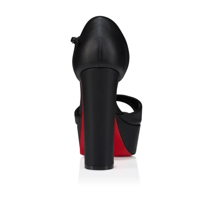 Sandaloo – sandały na paskach o wysokości 130 mm – skóra jagnięca nappa – czarne – damskie Sandaloo – sandały na paskach o wysokości 130 mm – skóra jagnięca nappa – czarne – damskie