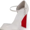 Sandaloo – sandały na paskach o wysokości 130 mm – skóra nappa jagnięca – Bianco – damskie Sandaloo – sandały na paskach o wysokości 130 mm – skóra nappa jagnięca – Bianco – damskie
