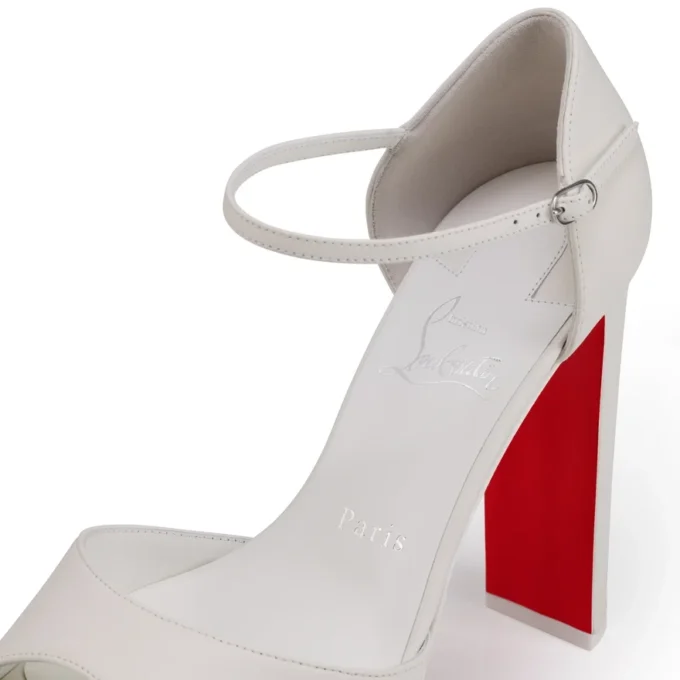 Sandaloo – sandały na paskach o wysokości 130 mm – skóra nappa jagnięca – Bianco – damskie Sandaloo – sandały na paskach o wysokości 130 mm – skóra nappa jagnięca – Bianco – damskie