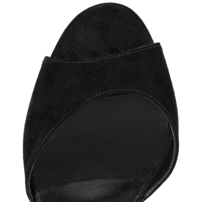 Sandaloo – sandały na platformie 130 mm – Veau Velours – czarne – damskie Sandaloo – sandały na platformie 130 mm – Veau Velours – czarne – damskie
