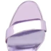 Sandały Miss Z – sandały na paskach o wysokości 100 mm – laminowana skóra cielęca – Rhapsody – damskie