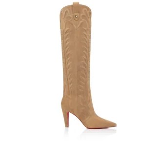 Santia Botta – buty na obcasie 85 mm – zamsz cielęcy – wzór Lionne – damskie Santia Botta – buty na obcasie 85 mm – zamsz cielęcy – wzór Lionne – damskie