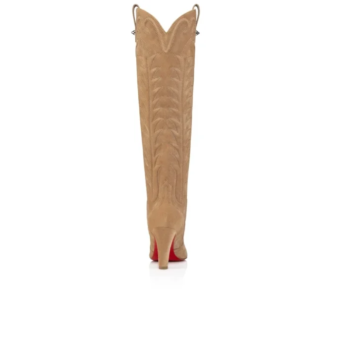 Santia Botta – buty na obcasie 85 mm – zamsz cielęcy – wzór Lionne – damskie Santia Botta – buty na obcasie 85 mm – zamsz cielęcy – wzór Lionne – damskie