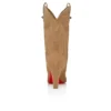 Santiabooty – niskie buty na obcasie 85 mm – zamsz cielęcy – Lionne – damskie Santiabooty – niskie buty na obcasie 85 mm – zamsz cielęcy – Lionne – damskie