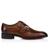 Sartok – buty z klamrą – patynowana skóra cielęca – Havane – męskie