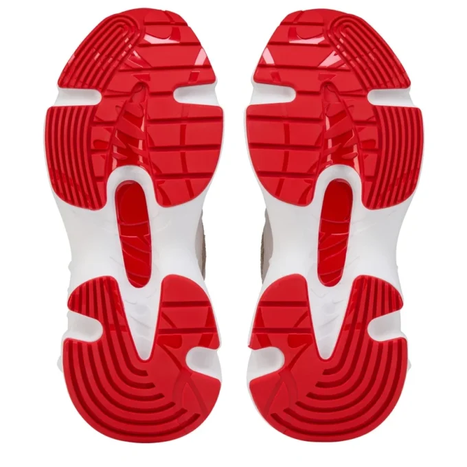 So Flo Perla – Sneakersy do biegania – laminowana skóra cielęca, cyrkonie i perły – kolor perłowy – damskie So Flo Perla – Sneakersy do biegania – laminowana skóra cielęca, cyrkonie i perły – kolor perłowy – damskie