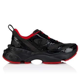 So Flo – Sneakersy do biegania – laminowana skóra cielęca – czarne – męskie So Flo – Sneakersy do biegania – laminowana skóra cielęca – czarne – męskie