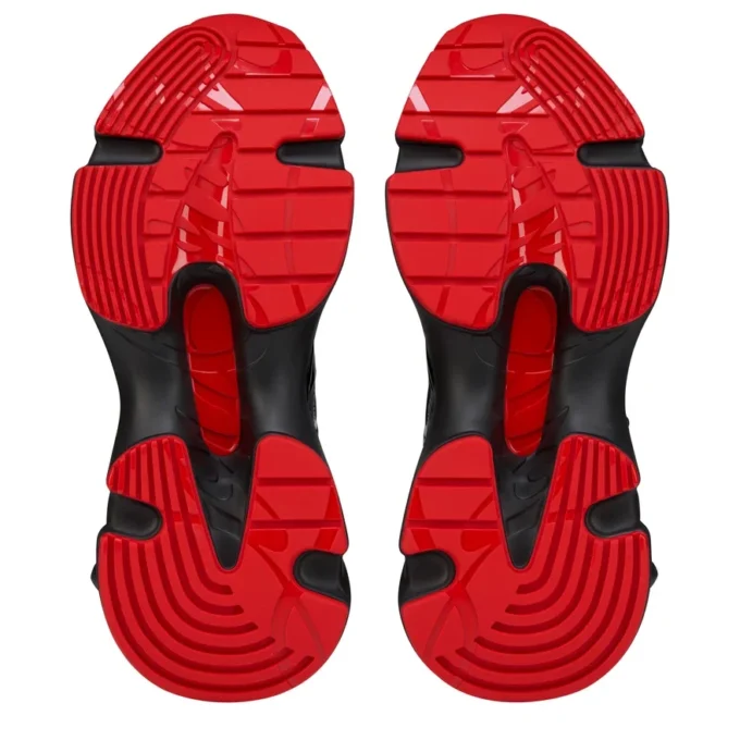 So Flo – Sneakersy do biegania – laminowana skóra cielęca – czarne – męskie So Flo – Sneakersy do biegania – laminowana skóra cielęca – czarne – męskie