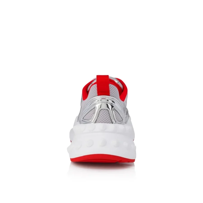 So Flo – Sneakersy do biegania – laminowana skóra cielęca – srebrne – męskie