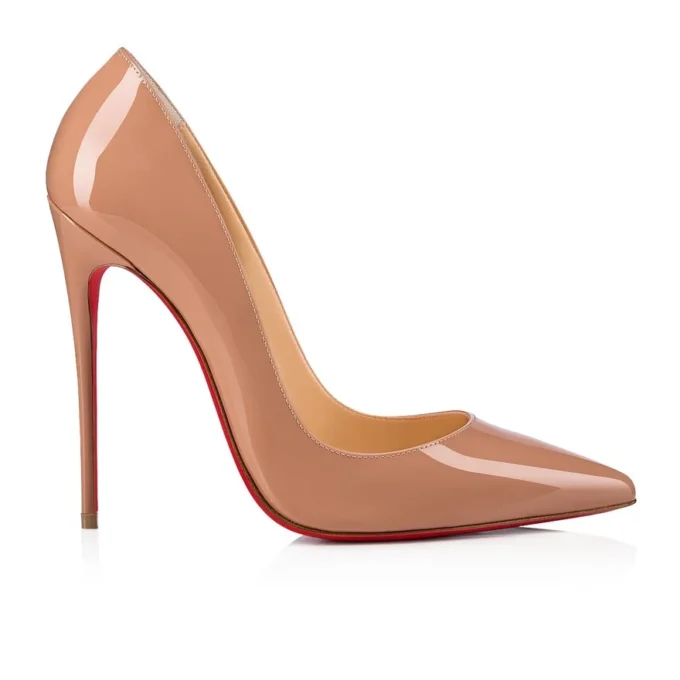 So Kate – czółenka na obcasie 120 mm – lakierowana skóra cielęca – kolor blush – damskie So Kate – czółenka na obcasie 120 mm – lakierowana skóra cielęca – kolor blush – damskie