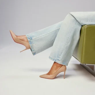 Sporty Kate – czółenka na obcasie 85 mm – skóra nappa jagnięca – kolor Blush – damskie Sporty Kate – czółenka na obcasie 85 mm – skóra nappa jagnięca – kolor Blush – damskie