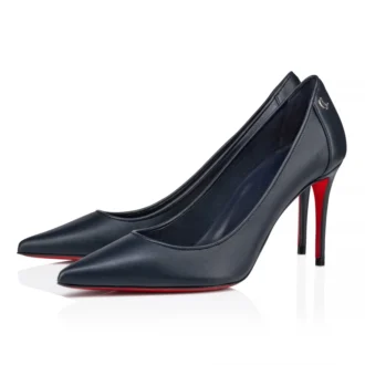 Sporty Kate – czółenka na obcasie 85 mm – skóra nappa – kolor marynarski – damskie Sporty Kate – czółenka na obcasie 85 mm – skóra nappa – kolor marynarski – damskie
