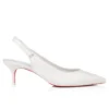 Sporty Kate Sling – czółenka z paskiem z tyłu o wysokości 55 mm – skóra nappa jagnięca – Bianco – damskie Sporty Kate Sling – czółenka z paskiem z tyłu o wysokości 55 mm – skóra nappa jagnięca – Bianco – damskie