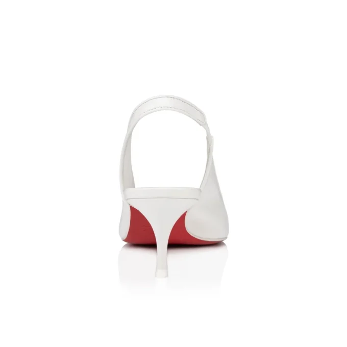 Sporty Kate Sling – czółenka z paskiem z tyłu o wysokości 55 mm – skóra nappa jagnięca – Bianco – damskie Sporty Kate Sling – czółenka z paskiem z tyłu o wysokości 55 mm – skóra nappa jagnięca – Bianco – damskie