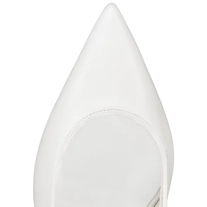 Sporty Kate Sling – czółenka z paskiem z tyłu o wysokości 55 mm – skóra nappa jagnięca – Bianco – damskie Sporty Kate Sling – czółenka z paskiem z tyłu o wysokości 55 mm – skóra nappa jagnięca – Bianco – damskie