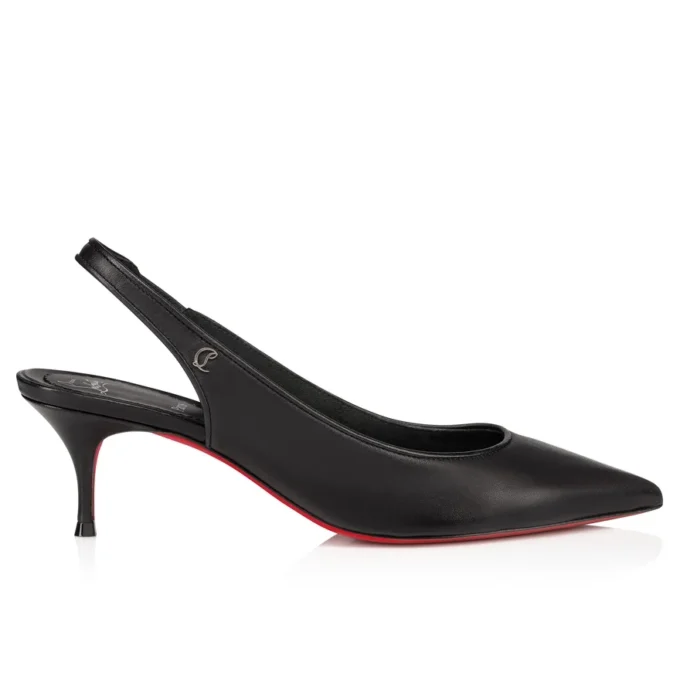 Sporty Kate Sling – czółenka z paskiem z tyłu o wysokości 55 mm – skóra nappa jagnięca – czarne – damskie Sporty Kate Sling – czółenka z paskiem z tyłu o wysokości 55 mm – skóra nappa jagnięca – czarne – damskie