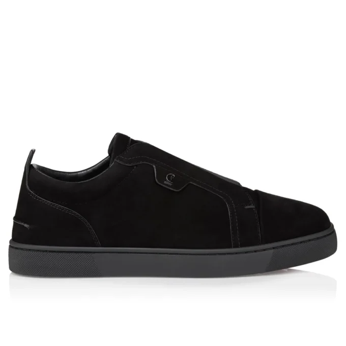 St Louis – Sneakersy – Zamsz cielęcy – Czarny – Męskie