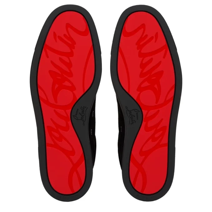 St Louis – Sneakersy – Zamsz cielęcy – Czarny – Męskie