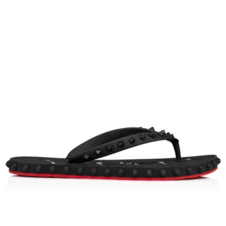Super Loubi Flip – klapki – guma – czarne – damskie