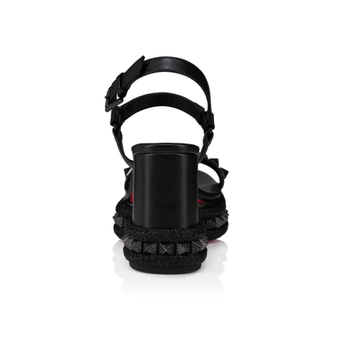 Superaclou – sandały na paskach z obcasem 85 mm – skóra nappa z jagnięciny – czarne – damskie Superaclou – sandały na paskach z obcasem 85 mm – skóra nappa z jagnięciny – czarne – damskie