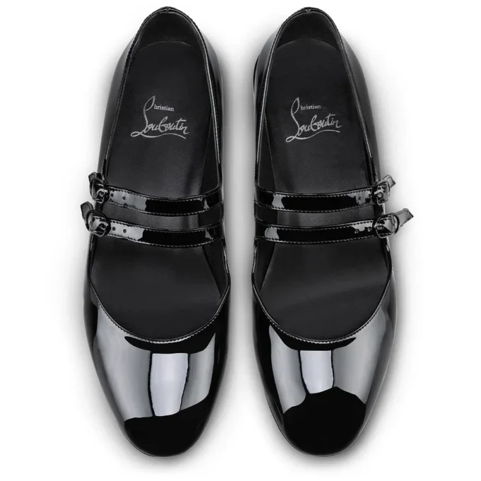 Sweet Jane – baleriny – lakierowana skóra cielęca – czarne – damskie Sweet Jane – baleriny – lakierowana skóra cielęca – czarne – damskie