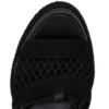 Toledissima – espadryle o wysokości 130 mm – siatka i woskowana skóra cielęca – czarne – damskie Toledissima – espadryle o wysokości 130 mm – siatka i woskowana skóra cielęca – czarne – damskie