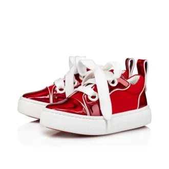 Toy Toy – niskie Sneakersy – lakierowana skóra cielęca i neopren – Loubi – dzieci Toy Toy – niskie Sneakersy – lakierowana skóra cielęca i neopren – Loubi – dzieci
