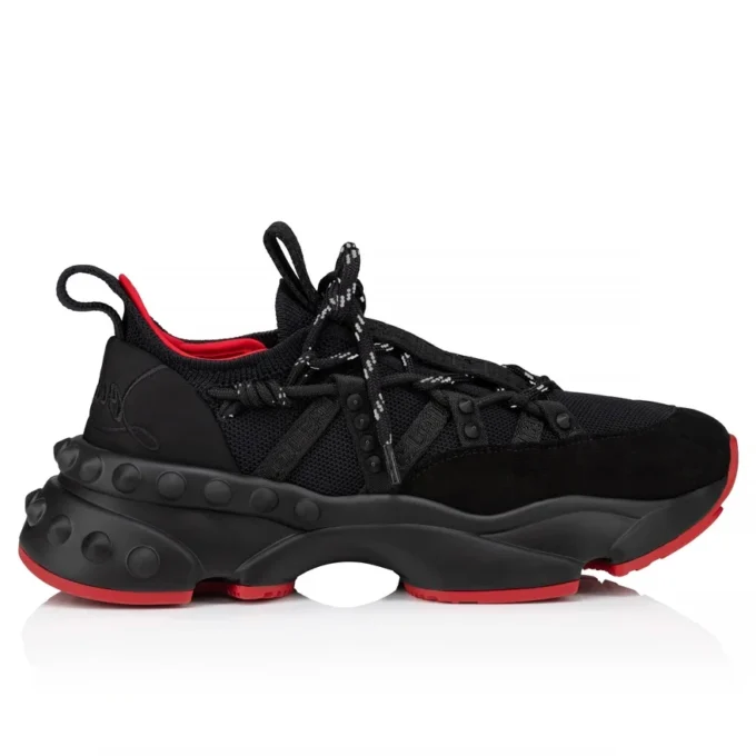 Trailnrun – Sneakersy do biegania – zamsz, skóra cielęca i tkanina – czarne – damskie Trailnrun – Sneakersy do biegania – zamsz, skóra cielęca i tkanina – czarne – damskie