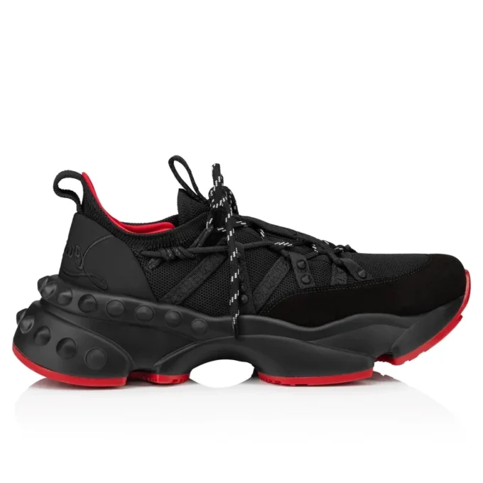 Trailnrun – Sneakersy do biegania – zamsz, skóra cielęca i tkanina – czarne – męskie Trailnrun – Sneakersy do biegania – zamsz, skóra cielęca i tkanina – czarne – męskie