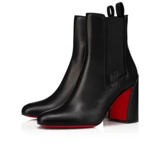 Turelastic – niskie buty 84 mm – skóra cielęca – czarne – damskie