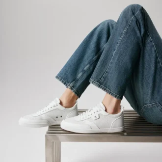 Tutti Rui – Sneakersy – skóra cielęca – białe – męskie Tutti Rui – Sneakersy – skóra cielęca – białe – męskie