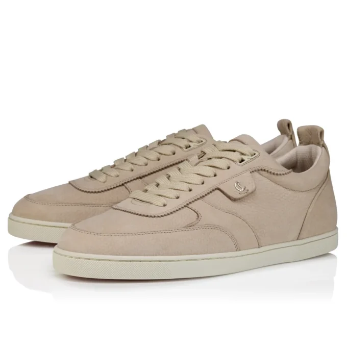 Tutti Rui – Sneakersy – ziarnista skóra cielęca – beż – mężczyźni