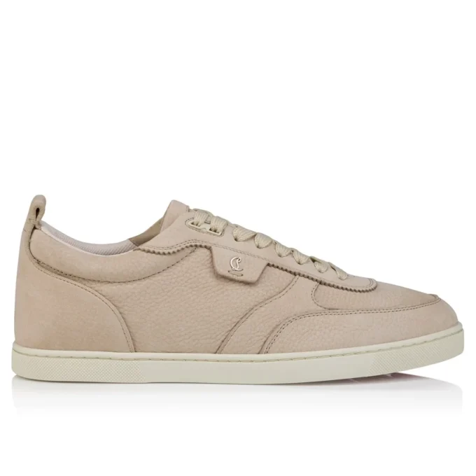 Tutti Rui – Sneakersy – ziarnista skóra cielęca – beż – mężczyźni