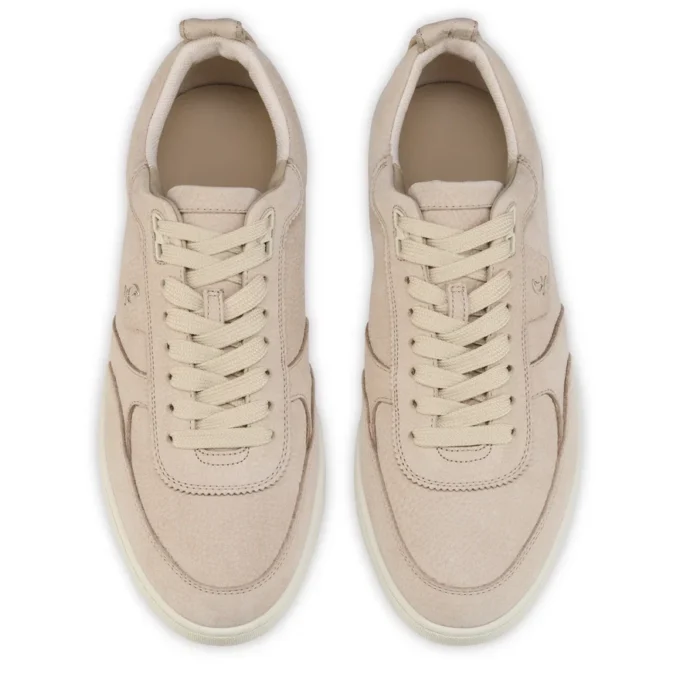 Tutti Rui – Sneakersy – ziarnista skóra cielęca – beż – mężczyźni