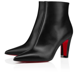 Vibella Booty – niskie buty o wysokości 85 mm – skóra cielęca – czarne – damskie