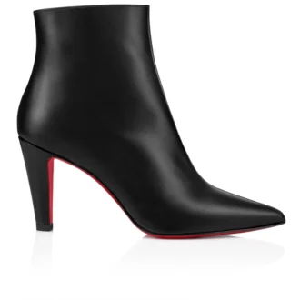 Vibella Booty – niskie buty o wysokości 85 mm – skóra cielęca – czarne – damskie